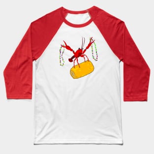 Mardi Gras crawfish Baseball T-Shirt